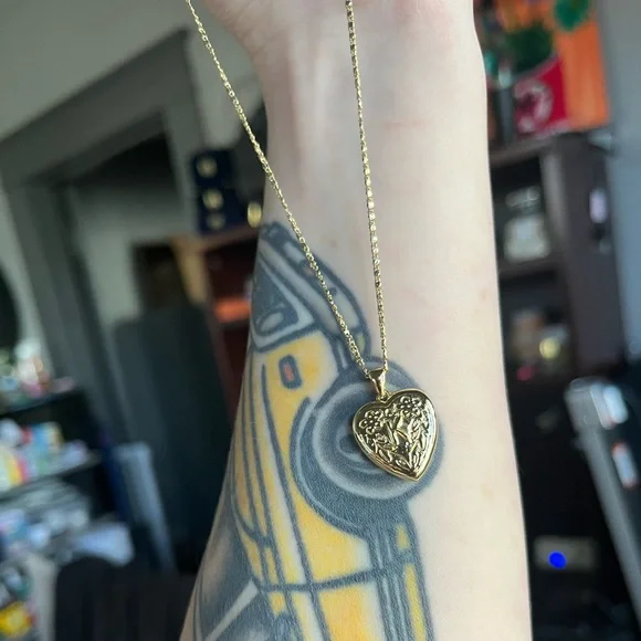 14k Gold Dipped Heart Letter “K” Pendant Necklace by A New Day - Picture 5 of 10